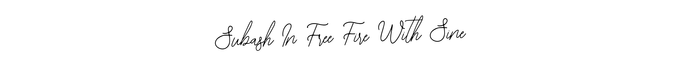 Make a beautiful signature design for name Subash In Free Fire With Sine. With this signature (Bearetta-2O07w) style, you can create a handwritten signature for free. Subash In Free Fire With Sine signature style 12 images and pictures png