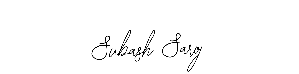 How to Draw Subash Saroj signature style? Bearetta-2O07w is a latest design signature styles for name Subash Saroj. Subash Saroj signature style 12 images and pictures png