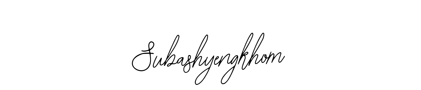Use a signature maker to create a handwritten signature online. With this signature software, you can design (Bearetta-2O07w) your own signature for name Subashyengkhom. Subashyengkhom signature style 12 images and pictures png