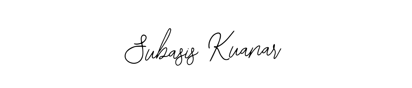 How to make Subasis Kuanar signature? Bearetta-2O07w is a professional autograph style. Create handwritten signature for Subasis Kuanar name. Subasis Kuanar signature style 12 images and pictures png