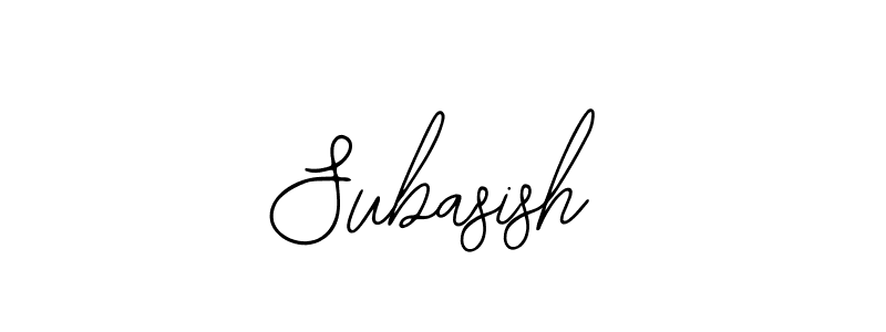 The best way (Bearetta-2O07w) to make a short signature is to pick only two or three words in your name. The name Subasish include a total of six letters. For converting this name. Subasish signature style 12 images and pictures png