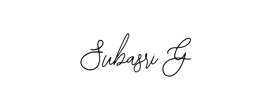 Make a beautiful signature design for name Subasri G. Use this online signature maker to create a handwritten signature for free. Subasri G signature style 12 images and pictures png