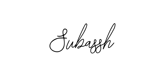 Make a beautiful signature design for name Subassh. With this signature (Bearetta-2O07w) style, you can create a handwritten signature for free. Subassh signature style 12 images and pictures png