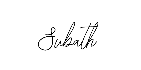 Also we have Subath name is the best signature style. Create professional handwritten signature collection using Bearetta-2O07w autograph style. Subath signature style 12 images and pictures png