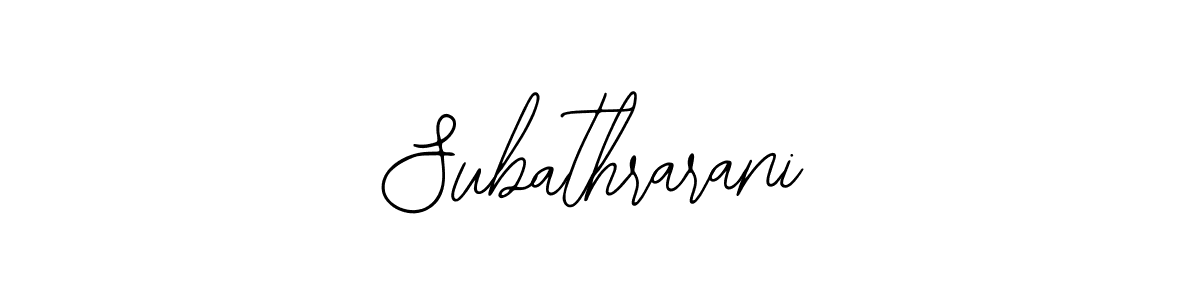 How to make Subathrarani signature? Bearetta-2O07w is a professional autograph style. Create handwritten signature for Subathrarani name. Subathrarani signature style 12 images and pictures png