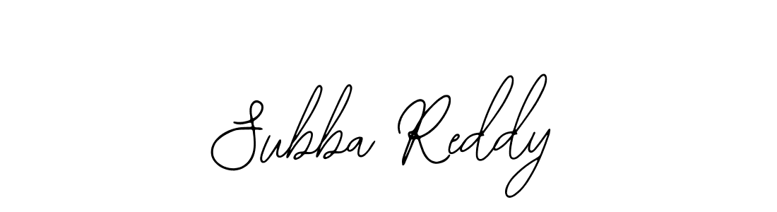 Create a beautiful signature design for name Subba Reddy. With this signature (Bearetta-2O07w) fonts, you can make a handwritten signature for free. Subba Reddy signature style 12 images and pictures png