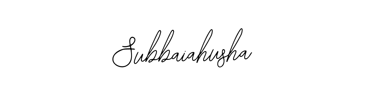 Make a beautiful signature design for name Subbaiahusha. Use this online signature maker to create a handwritten signature for free. Subbaiahusha signature style 12 images and pictures png