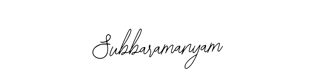 Create a beautiful signature design for name Subbaramanyam. With this signature (Bearetta-2O07w) fonts, you can make a handwritten signature for free. Subbaramanyam signature style 12 images and pictures png