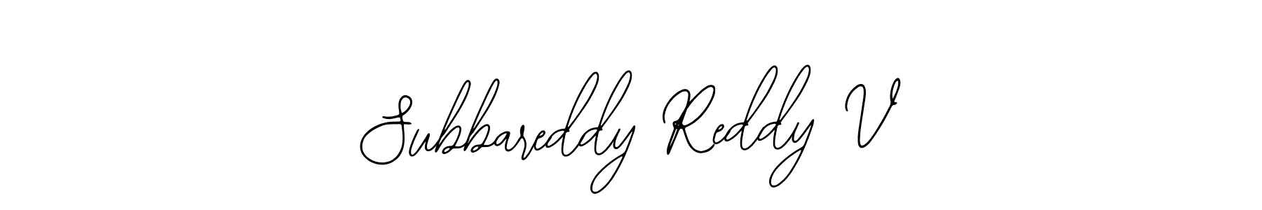The best way (Bearetta-2O07w) to make a short signature is to pick only two or three words in your name. The name Subbareddy Reddy V include a total of six letters. For converting this name. Subbareddy Reddy V signature style 12 images and pictures png