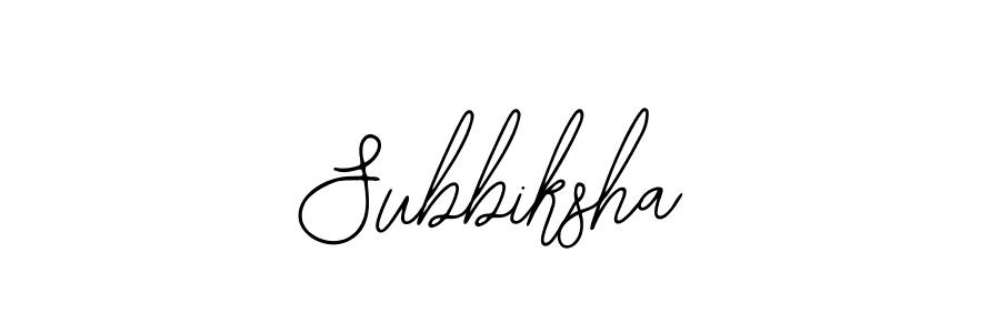 Make a beautiful signature design for name Subbiksha. With this signature (Bearetta-2O07w) style, you can create a handwritten signature for free. Subbiksha signature style 12 images and pictures png