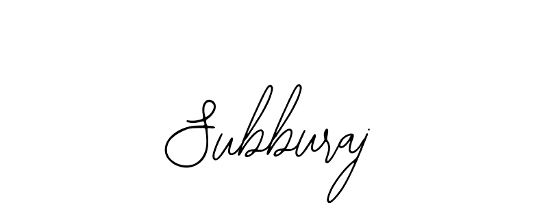 How to make Subburaj signature? Bearetta-2O07w is a professional autograph style. Create handwritten signature for Subburaj name. Subburaj signature style 12 images and pictures png