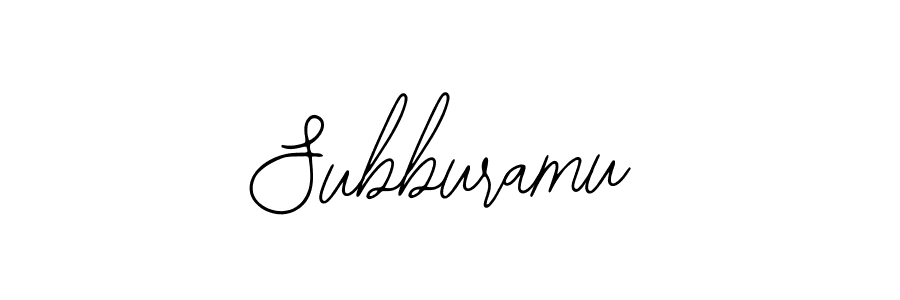 Also we have Subburamu name is the best signature style. Create professional handwritten signature collection using Bearetta-2O07w autograph style. Subburamu signature style 12 images and pictures png