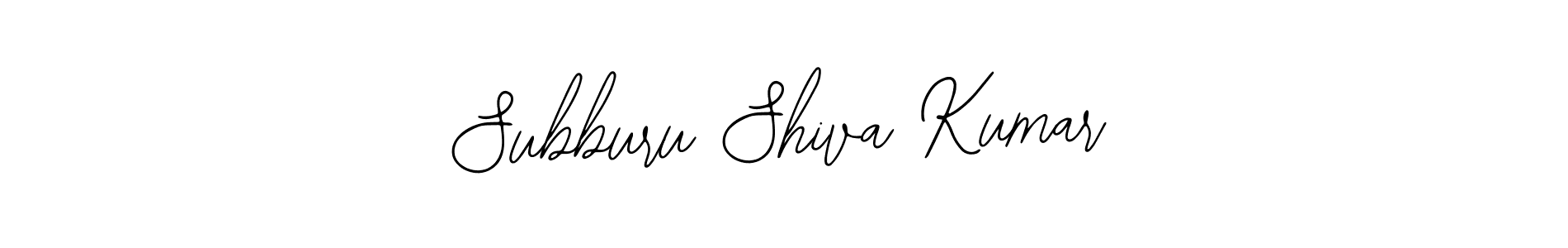 Use a signature maker to create a handwritten signature online. With this signature software, you can design (Bearetta-2O07w) your own signature for name Subburu Shiva Kumar. Subburu Shiva Kumar signature style 12 images and pictures png