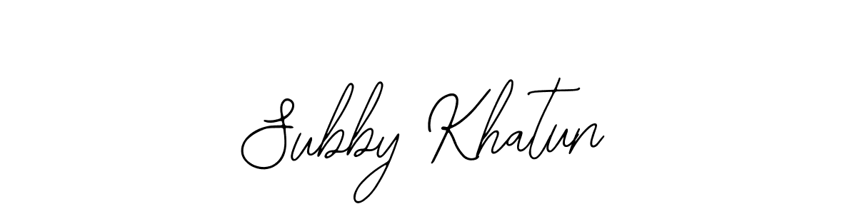 Check out images of Autograph of Subby Khatun name. Actor Subby Khatun Signature Style. Bearetta-2O07w is a professional sign style online. Subby Khatun signature style 12 images and pictures png