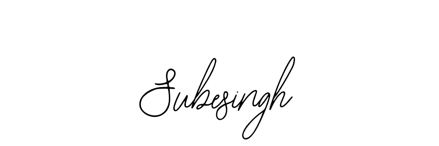 if you are searching for the best signature style for your name Subesingh. so please give up your signature search. here we have designed multiple signature styles  using Bearetta-2O07w. Subesingh signature style 12 images and pictures png