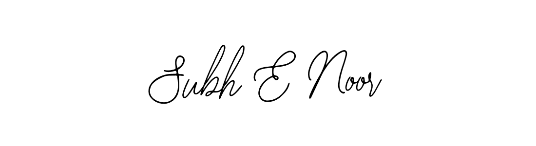 if you are searching for the best signature style for your name Subh E Noor. so please give up your signature search. here we have designed multiple signature styles  using Bearetta-2O07w. Subh E Noor signature style 12 images and pictures png