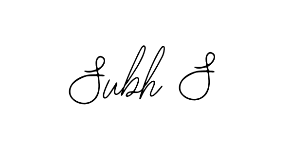 How to Draw Subh S signature style? Bearetta-2O07w is a latest design signature styles for name Subh S. Subh S signature style 12 images and pictures png