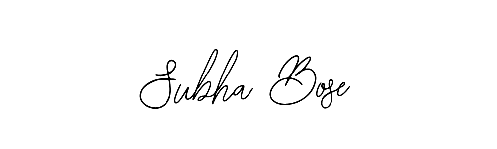 Also we have Subha Bose name is the best signature style. Create professional handwritten signature collection using Bearetta-2O07w autograph style. Subha Bose signature style 12 images and pictures png
