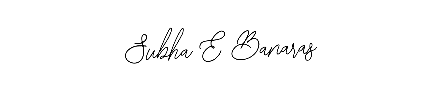 Use a signature maker to create a handwritten signature online. With this signature software, you can design (Bearetta-2O07w) your own signature for name Subha E Banaras. Subha E Banaras signature style 12 images and pictures png