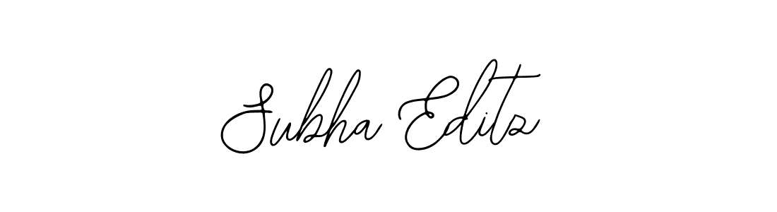 Design your own signature with our free online signature maker. With this signature software, you can create a handwritten (Bearetta-2O07w) signature for name Subha Editz. Subha Editz signature style 12 images and pictures png