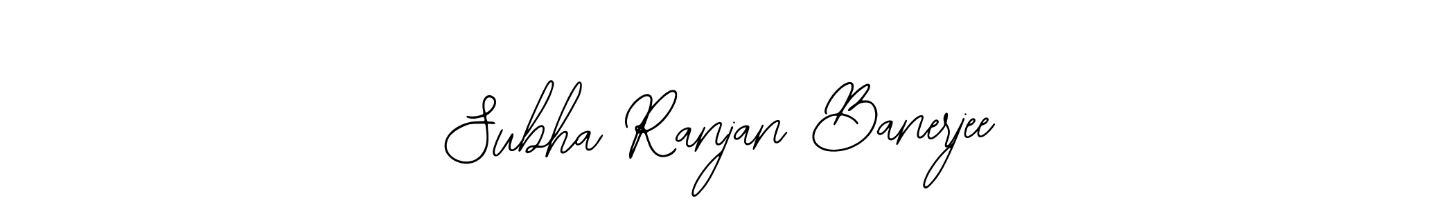 How to make Subha Ranjan Banerjee name signature. Use Bearetta-2O07w style for creating short signs online. This is the latest handwritten sign. Subha Ranjan Banerjee signature style 12 images and pictures png