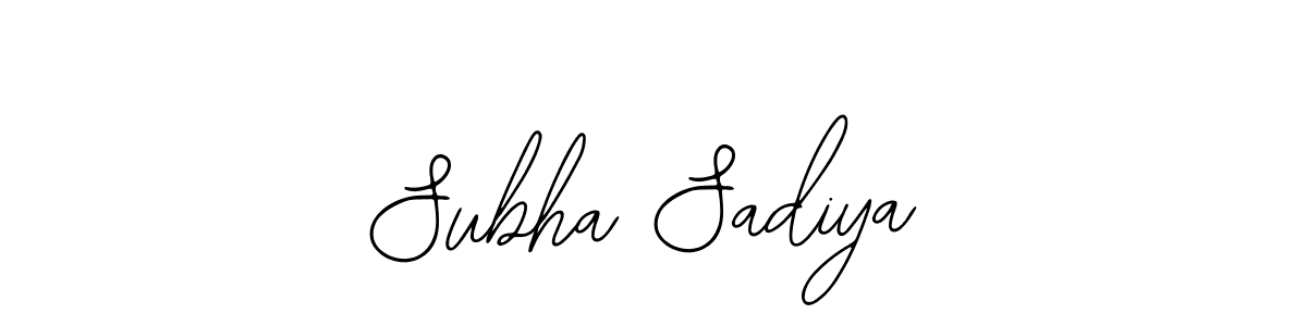 Make a beautiful signature design for name Subha Sadiya. Use this online signature maker to create a handwritten signature for free. Subha Sadiya signature style 12 images and pictures png