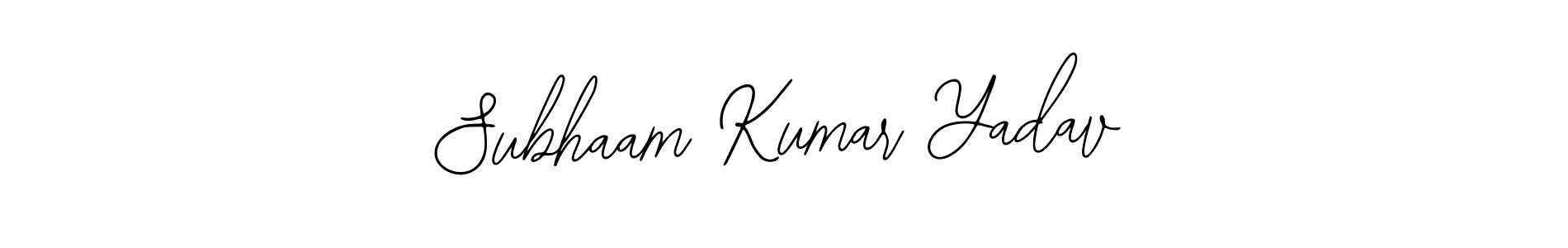 Bearetta-2O07w is a professional signature style that is perfect for those who want to add a touch of class to their signature. It is also a great choice for those who want to make their signature more unique. Get Subhaam Kumar Yadav name to fancy signature for free. Subhaam Kumar Yadav signature style 12 images and pictures png
