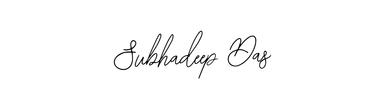 How to make Subhadeep Das name signature. Use Bearetta-2O07w style for creating short signs online. This is the latest handwritten sign. Subhadeep Das signature style 12 images and pictures png
