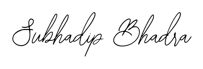 The Bearetta-2O07w handwriting style adds charm and authenticity to name Subhadip Bhadra. A wonderful choice for personal thank-you notes. Subhadip Bhadra signature style 12 images and pictures png