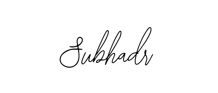 You can use this online signature creator to create a handwritten signature for the name Subhadr. This is the best online autograph maker. Subhadr signature style 12 images and pictures png