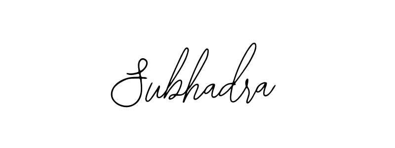 Also You can easily find your signature by using the search form. We will create Subhadra name handwritten signature images for you free of cost using Bearetta-2O07w sign style. Subhadra signature style 12 images and pictures png