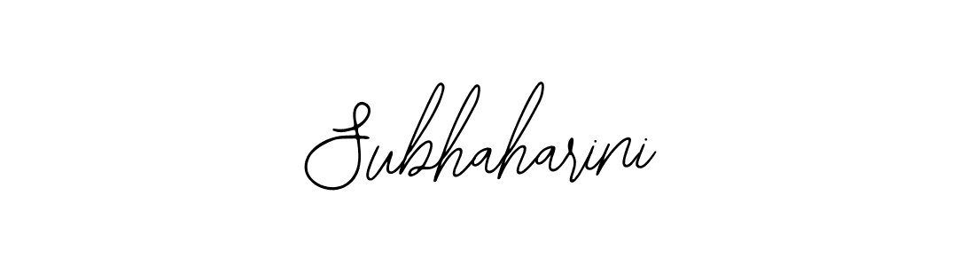 How to make Subhaharini name signature. Use Bearetta-2O07w style for creating short signs online. This is the latest handwritten sign. Subhaharini signature style 12 images and pictures png