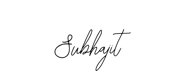 How to make Subhajit name signature. Use Bearetta-2O07w style for creating short signs online. This is the latest handwritten sign. Subhajit signature style 12 images and pictures png