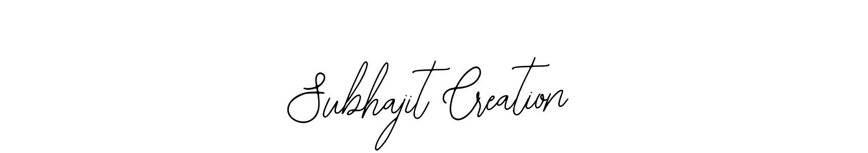 Use a signature maker to create a handwritten signature online. With this signature software, you can design (Bearetta-2O07w) your own signature for name Subhajit Creation. Subhajit Creation signature style 12 images and pictures png