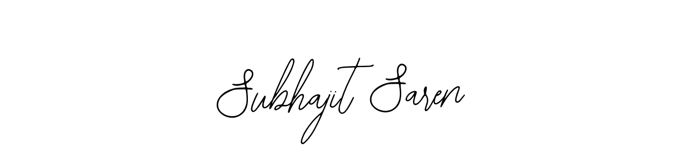 How to make Subhajit Saren name signature. Use Bearetta-2O07w style for creating short signs online. This is the latest handwritten sign. Subhajit Saren signature style 12 images and pictures png