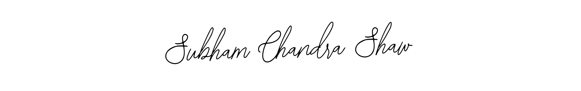 Create a beautiful signature design for name Subham Chandra Shaw. With this signature (Bearetta-2O07w) fonts, you can make a handwritten signature for free. Subham Chandra Shaw signature style 12 images and pictures png