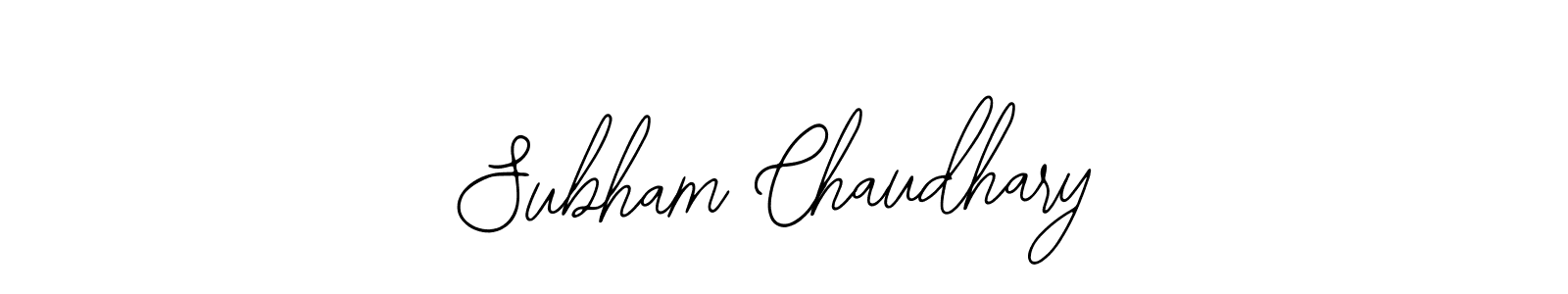 Subham Chaudhary stylish signature style. Best Handwritten Sign (Bearetta-2O07w) for my name. Handwritten Signature Collection Ideas for my name Subham Chaudhary. Subham Chaudhary signature style 12 images and pictures png