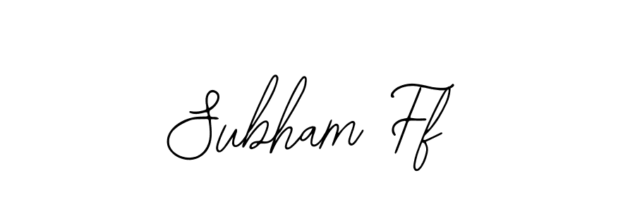 Subham Ff stylish signature style. Best Handwritten Sign (Bearetta-2O07w) for my name. Handwritten Signature Collection Ideas for my name Subham Ff. Subham Ff signature style 12 images and pictures png