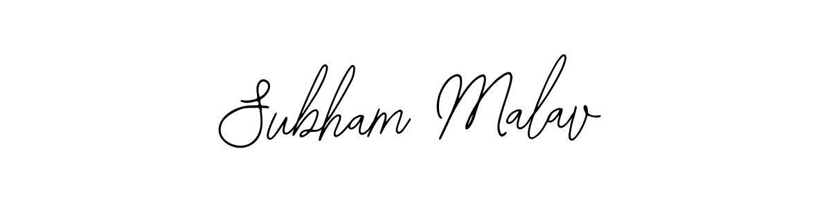 You should practise on your own different ways (Bearetta-2O07w) to write your name (Subham Malav) in signature. don't let someone else do it for you. Subham Malav signature style 12 images and pictures png