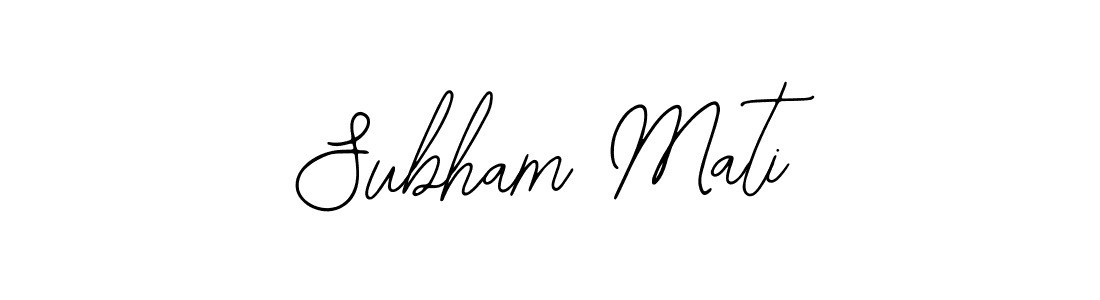 Similarly Bearetta-2O07w is the best handwritten signature design. Signature creator online .You can use it as an online autograph creator for name Subham Mati. Subham Mati signature style 12 images and pictures png