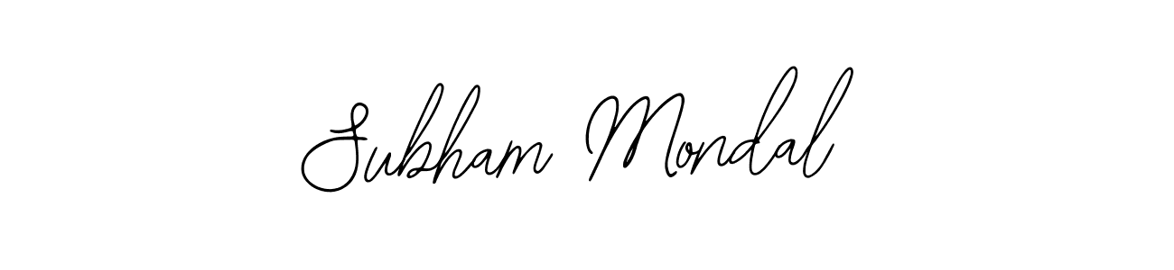 Make a beautiful signature design for name Subham Mondal. With this signature (Bearetta-2O07w) style, you can create a handwritten signature for free. Subham Mondal signature style 12 images and pictures png