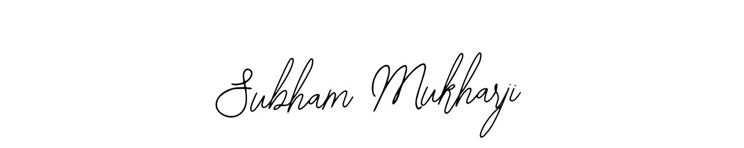 Bearetta-2O07w is a professional signature style that is perfect for those who want to add a touch of class to their signature. It is also a great choice for those who want to make their signature more unique. Get Subham Mukharji name to fancy signature for free. Subham Mukharji signature style 12 images and pictures png
