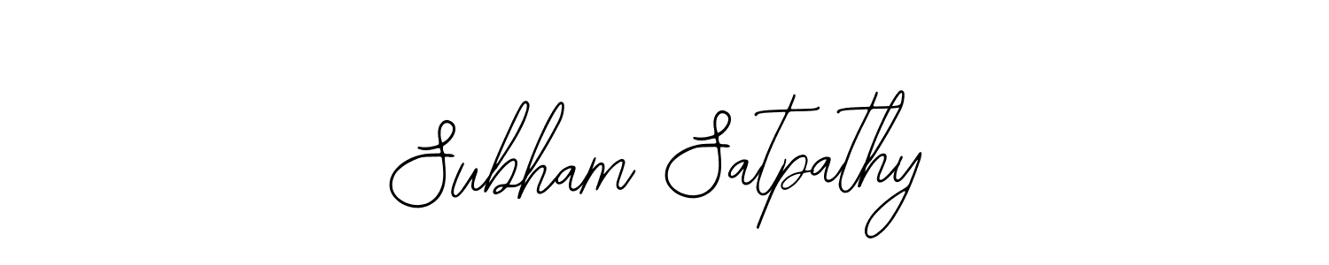 How to make Subham Satpathy signature? Bearetta-2O07w is a professional autograph style. Create handwritten signature for Subham Satpathy name. Subham Satpathy signature style 12 images and pictures png