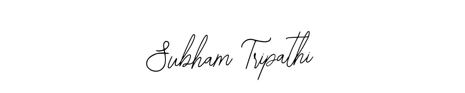 You should practise on your own different ways (Bearetta-2O07w) to write your name (Subham Tripathi) in signature. don't let someone else do it for you. Subham Tripathi signature style 12 images and pictures png