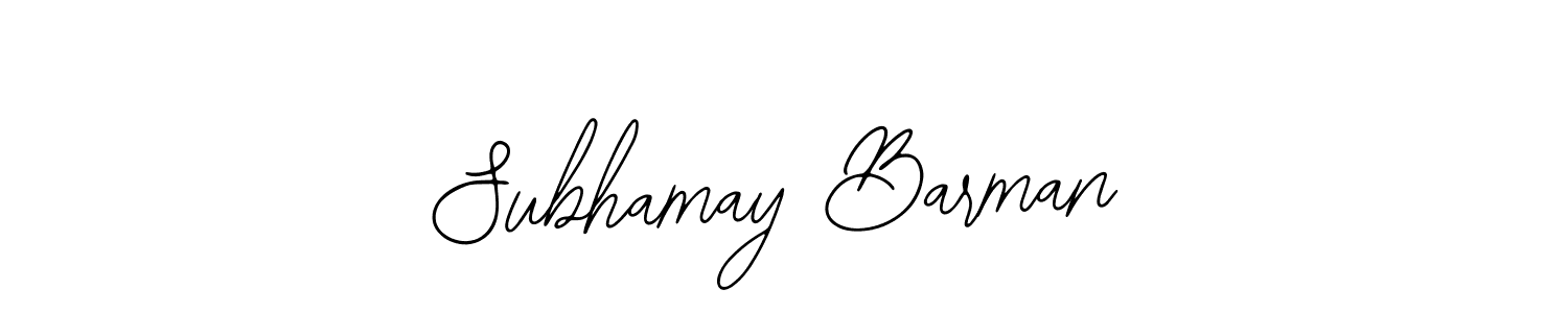 Use a signature maker to create a handwritten signature online. With this signature software, you can design (Bearetta-2O07w) your own signature for name Subhamay Barman. Subhamay Barman signature style 12 images and pictures png