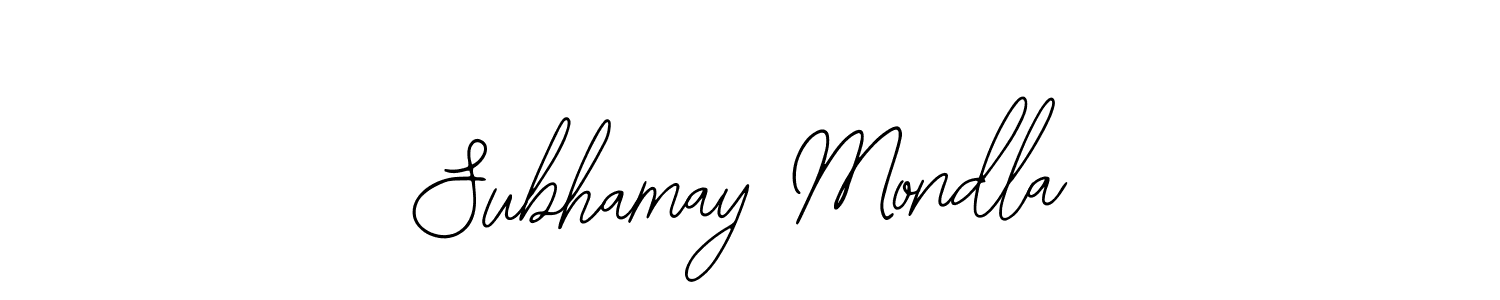 Also You can easily find your signature by using the search form. We will create Subhamay Mondla name handwritten signature images for you free of cost using Bearetta-2O07w sign style. Subhamay Mondla signature style 12 images and pictures png