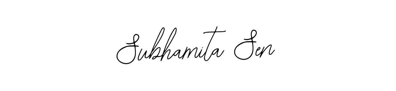 Use a signature maker to create a handwritten signature online. With this signature software, you can design (Bearetta-2O07w) your own signature for name Subhamita Sen. Subhamita Sen signature style 12 images and pictures png