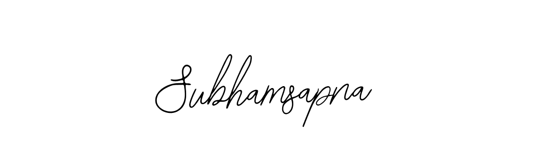 Use a signature maker to create a handwritten signature online. With this signature software, you can design (Bearetta-2O07w) your own signature for name Subhamsapna. Subhamsapna signature style 12 images and pictures png