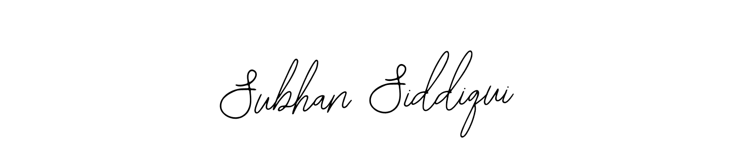 How to make Subhan Siddiqui signature? Bearetta-2O07w is a professional autograph style. Create handwritten signature for Subhan Siddiqui name. Subhan Siddiqui signature style 12 images and pictures png