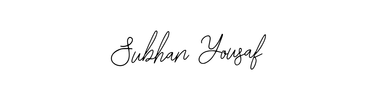 How to make Subhan Yousaf signature? Bearetta-2O07w is a professional autograph style. Create handwritten signature for Subhan Yousaf name. Subhan Yousaf signature style 12 images and pictures png